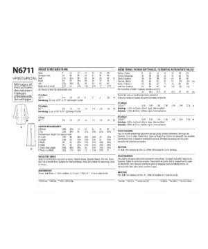 Lang jakke/cardigan og bukser - str. 34-46 (kun til jersey/strikstof)