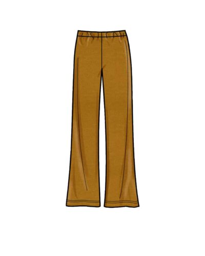 Lang jakke/cardigan og bukser - str. 34-46 (kun til jersey/strikstof)