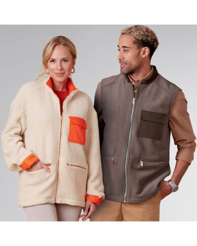 Fleece trøje og vest - unisex str. XS-XL