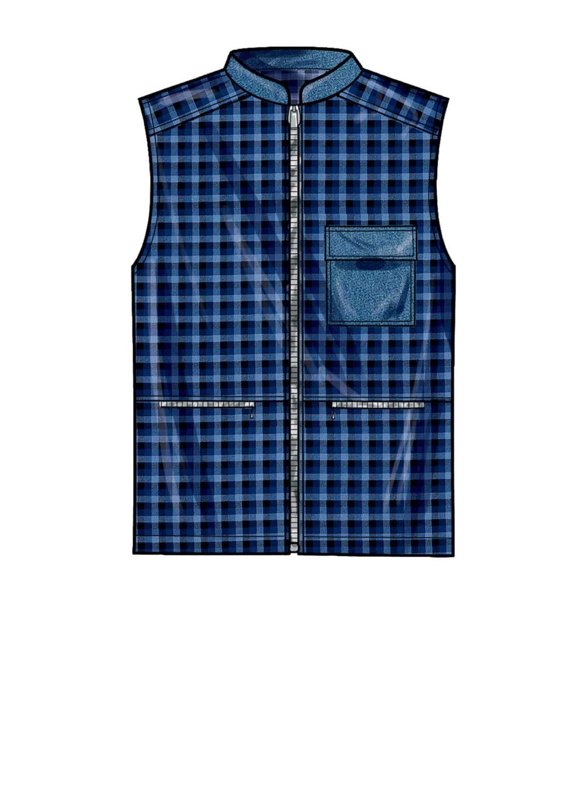 Fleece trøje og vest - unisex str. XS-XL - Billede 4