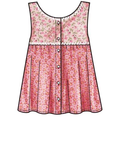 Skjortebluse med pufærme eller uden ærme - str. 34-44