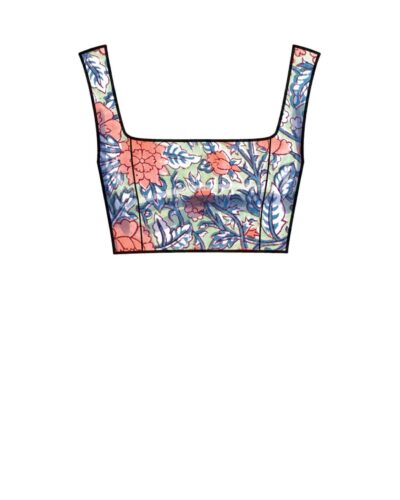 Lang nederdel og kort top - str. 32-44 12 Lang nederdel og kort top - str. 32-44