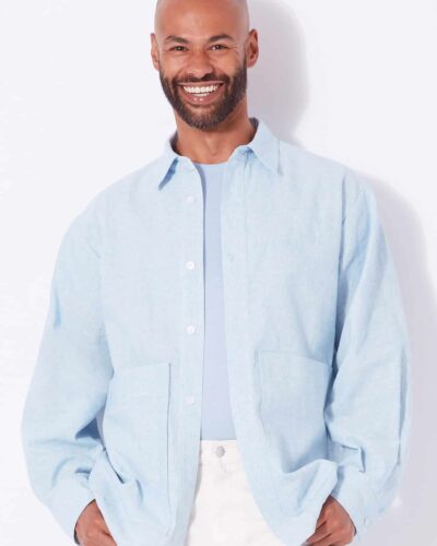 Skjortejakke/storskjorte - unisex str. XS-XL