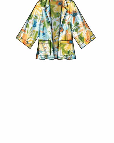 Jakke, shorts og bikinitop - str. 34-46