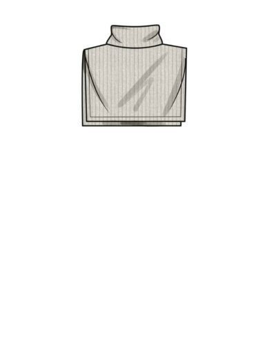 Kort kjole og snyde krave - str. 32-44 (kun til jersey/strikstof)