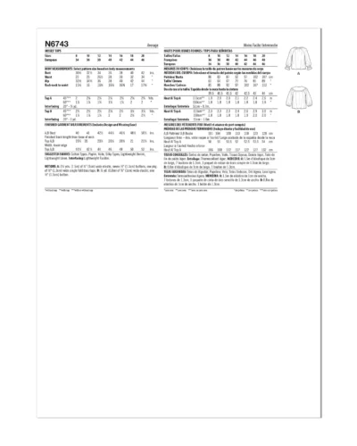 Skjorte med stor krave - str. 34-46 13 Skjorte med stor krave - str. 34-46