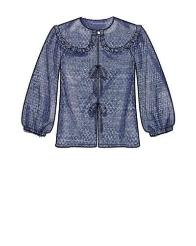 Skjorte med stor krave - str. 34-46 12 Skjorte med stor krave - str. 34-46