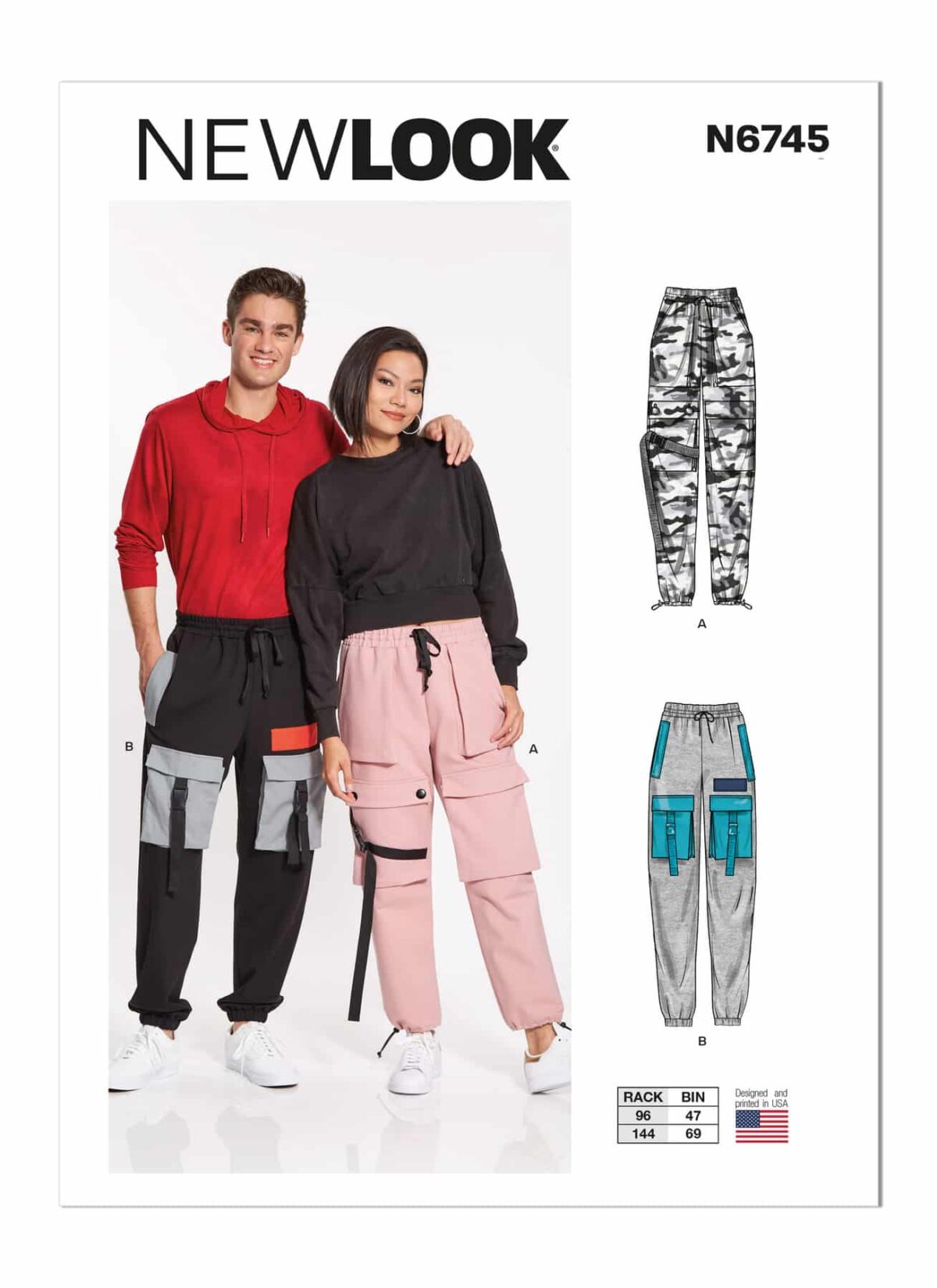 Buks med lommer - unisex str. XS-XL