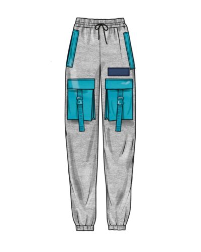 Buks med lommer - unisex str. XS-XL