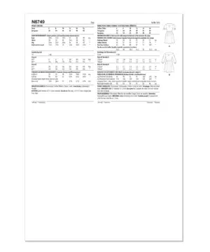 Gennemknappet kjole - str. 32-42