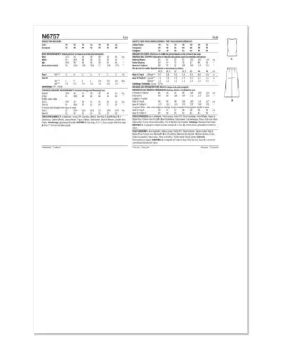 Nederdel med slids og top - str. 36-48 15 Nederdel med slids og top - str. 36-48