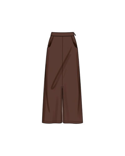 Nederdel med slids og top - str. 36-48 14 Nederdel med slids og top - str. 36-48