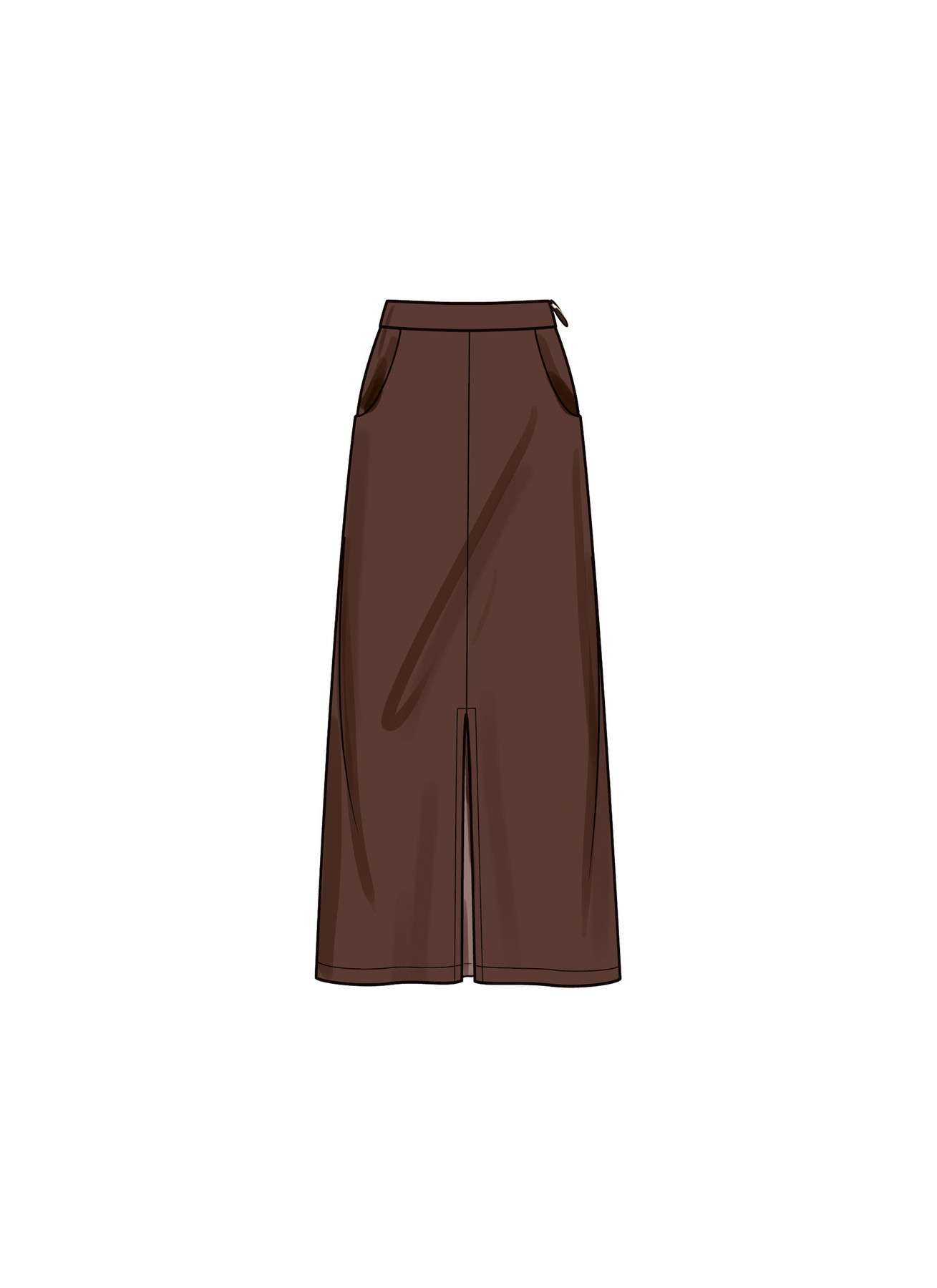 Nederdel med slids og top - str. 36-48 8 Nederdel med slids og top - str. 36-48 - Billede 6