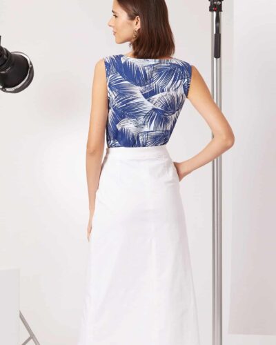 Nederdel med slids og top - str. 36-48 12 Nederdel med slids og top - str. 36-48