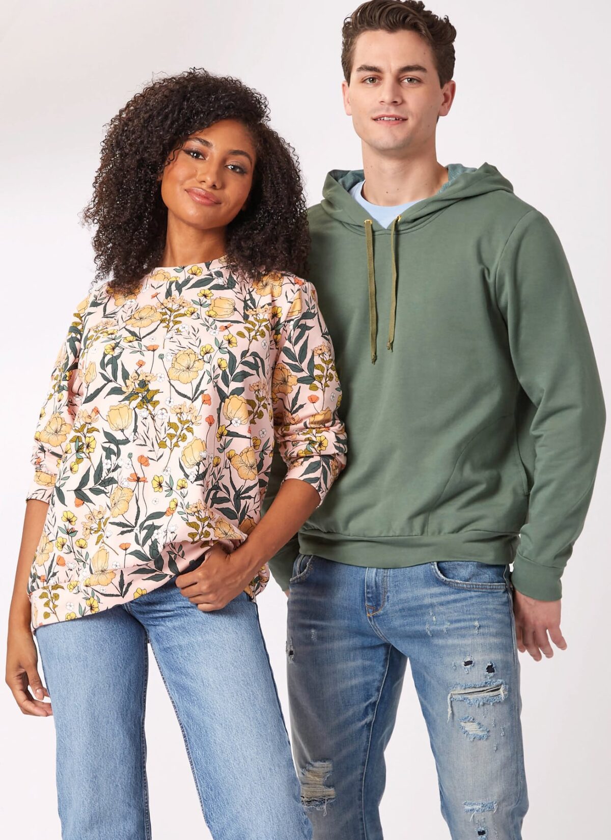 Hoddie i 2 varianter - unisex str. S-XXL (kun til jersey/strikstof) - Image 2