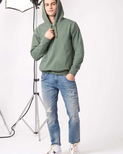 Hoddie i 2 varianter - unisex str. S-XXL (kun til jersey/strikstof)