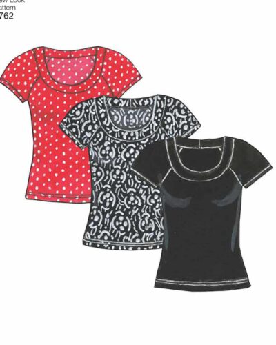 Nederdel, bluser, bukser - str. XS-XL (kun til jersey/strikstof)