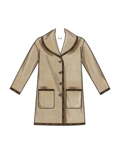 Frakke med sjalskrave - str. XS-XL 13 Frakke med sjalskrave - str. XS-XL