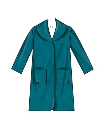 Frakke med sjalskrave - str. XS-XL 14 Frakke med sjalskrave - str. XS-XL