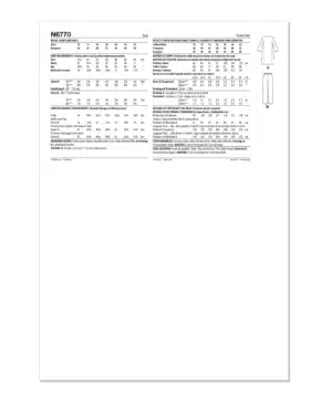 Lang jakke og bukser - str. 36-48