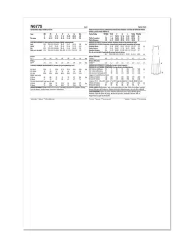 Kjole uden ærmer - str. XXS-XXL (kun til jersey/strikstof) 13 Kjole uden ærmer - str. XXS-XXL (kun til jersey/strikstof)