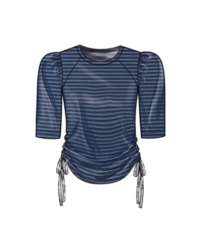 Bluse og nederdel m. slids - str. S-XXL (kun til jersey/strikstof) 15 Bluse og nederdel m. slids - str. S-XXL (kun til jersey/strikstof)