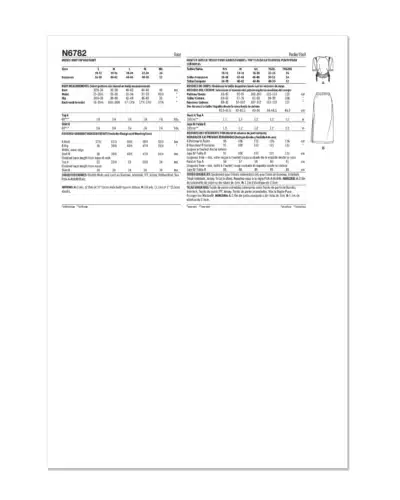 Bluse og nederdel m. slids - str. S-XXL (kun til jersey/strikstof) 17 Bluse og nederdel m. slids - str. S-XXL (kun til jersey/strikstof)
