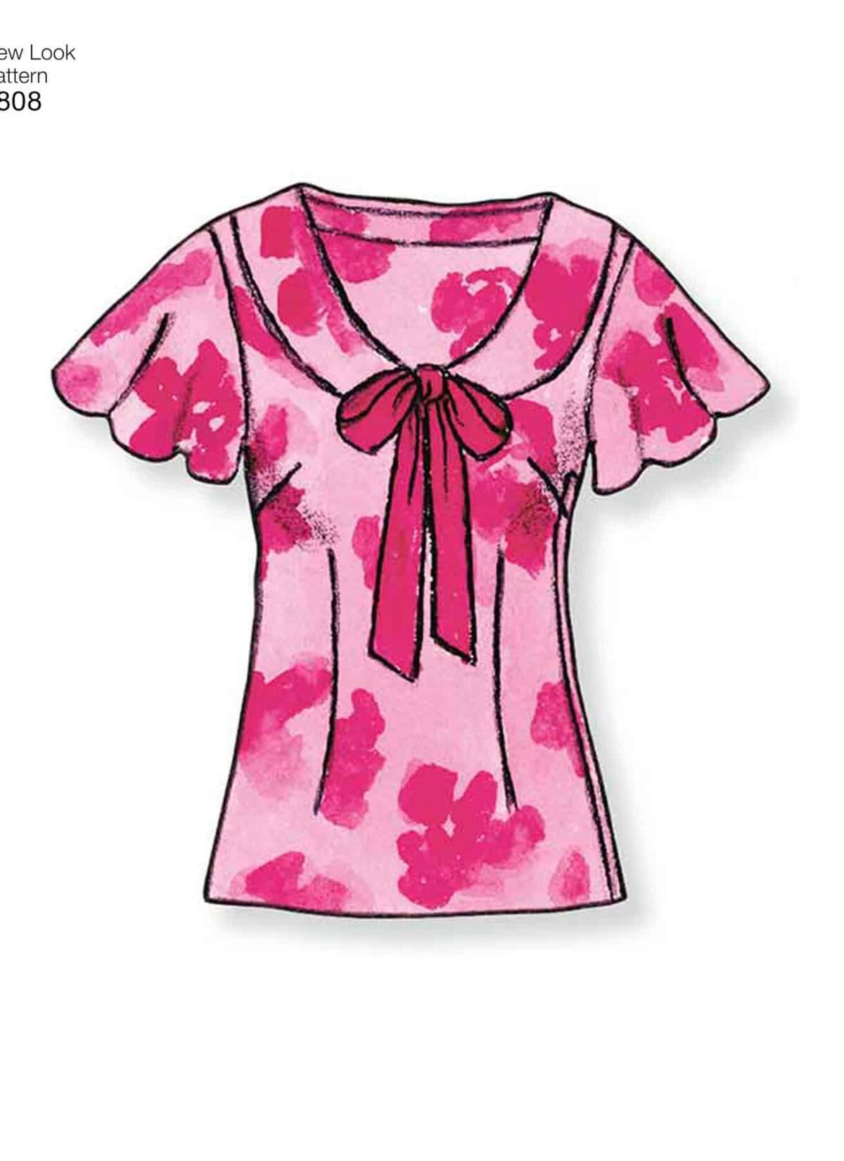 Bluse i 6 varianter - str. 34-44 - Image 5