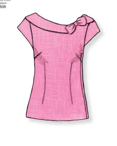 Bluse i 6 varianter - str. 34-44