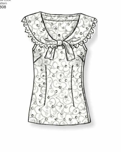 Bluse i 6 varianter - str. 34-44