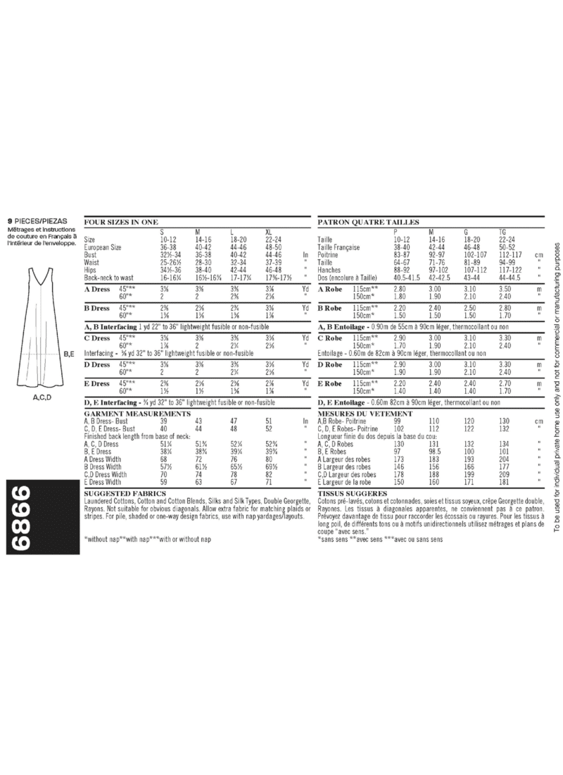 Kjole uden ærmer - str. S-XL