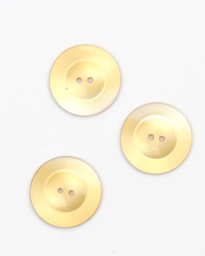 2 huls, blank gullig - 29 mm