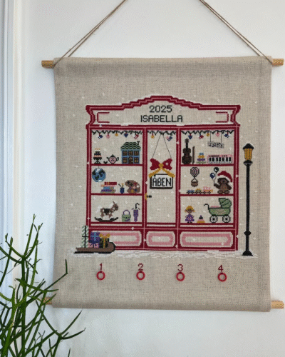 Chrtistmas toy store red - 40x47 cm (adventskalender)