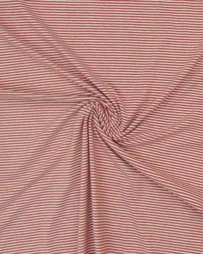 Striber, lys terracotta/hvid - Jersey