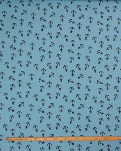 Alternative view of Lys blå med anker - French Terry