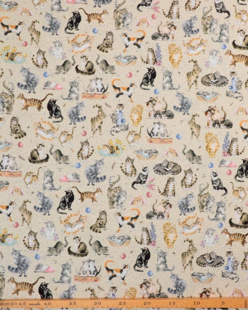 Katte på lys beige - Patchwork - Image 2