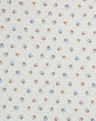 Hundehvalpe i tekopper på hvid - Patchwork