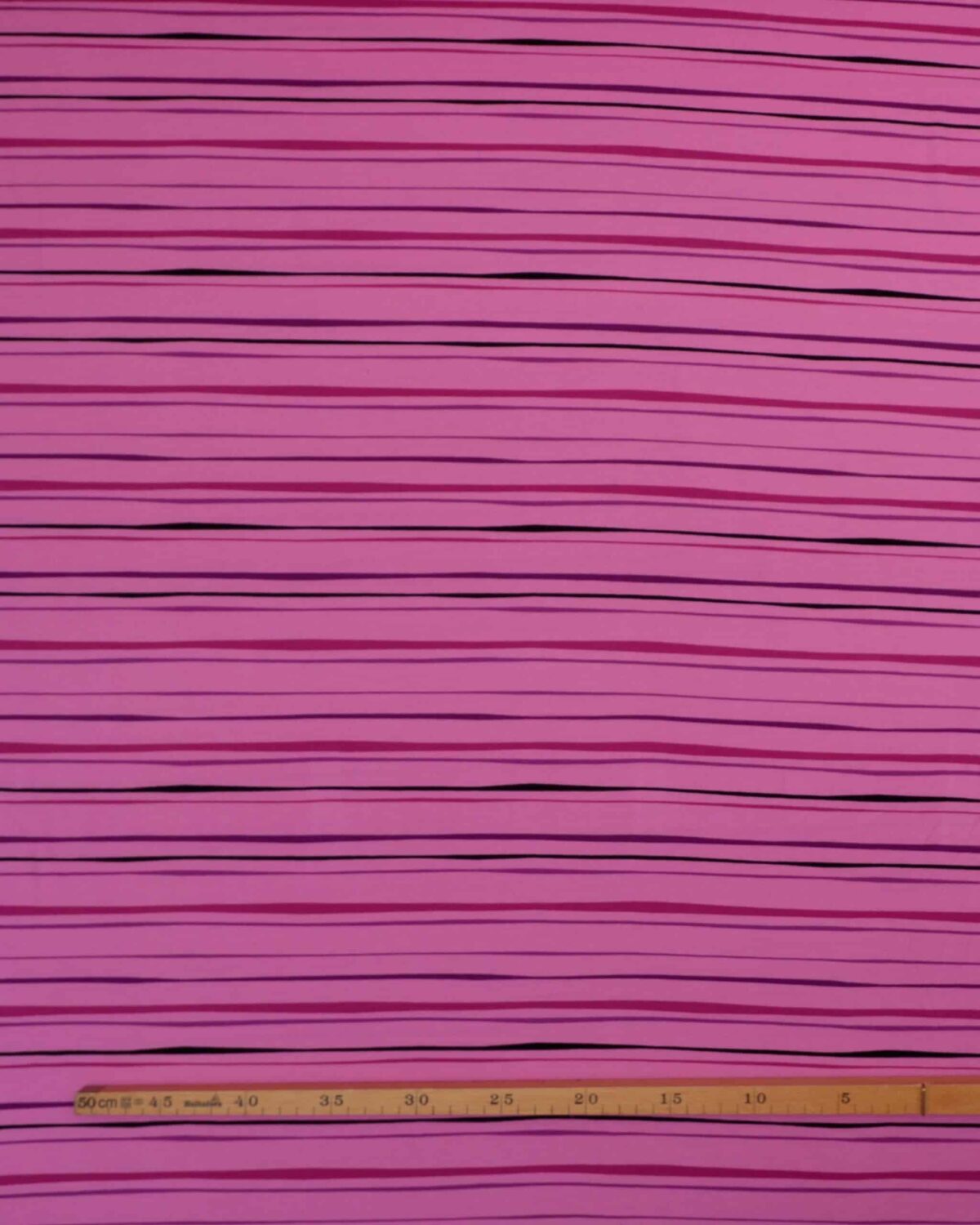 Pink/cerise/sorte linier på mørk lyserød - Jersey - Billede 2