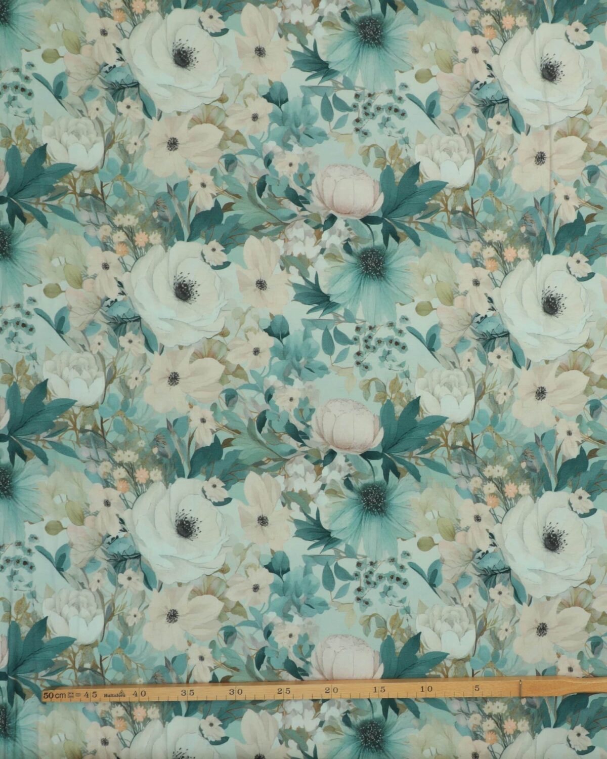 Blomster - Viskose jersey - Billede 2