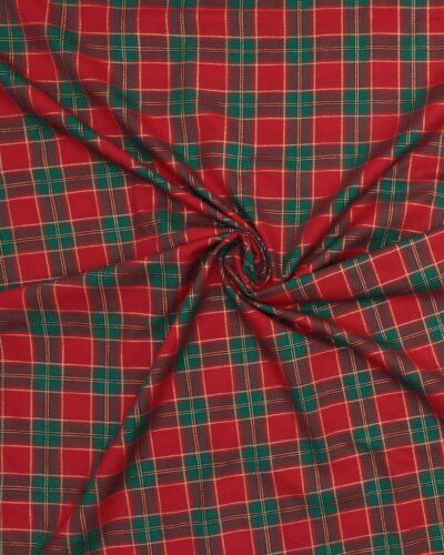 Tern i grøn/rød/guld - Bomuld/polyester 7 Tern i grøn/rød/guld - Bomuld/polyester