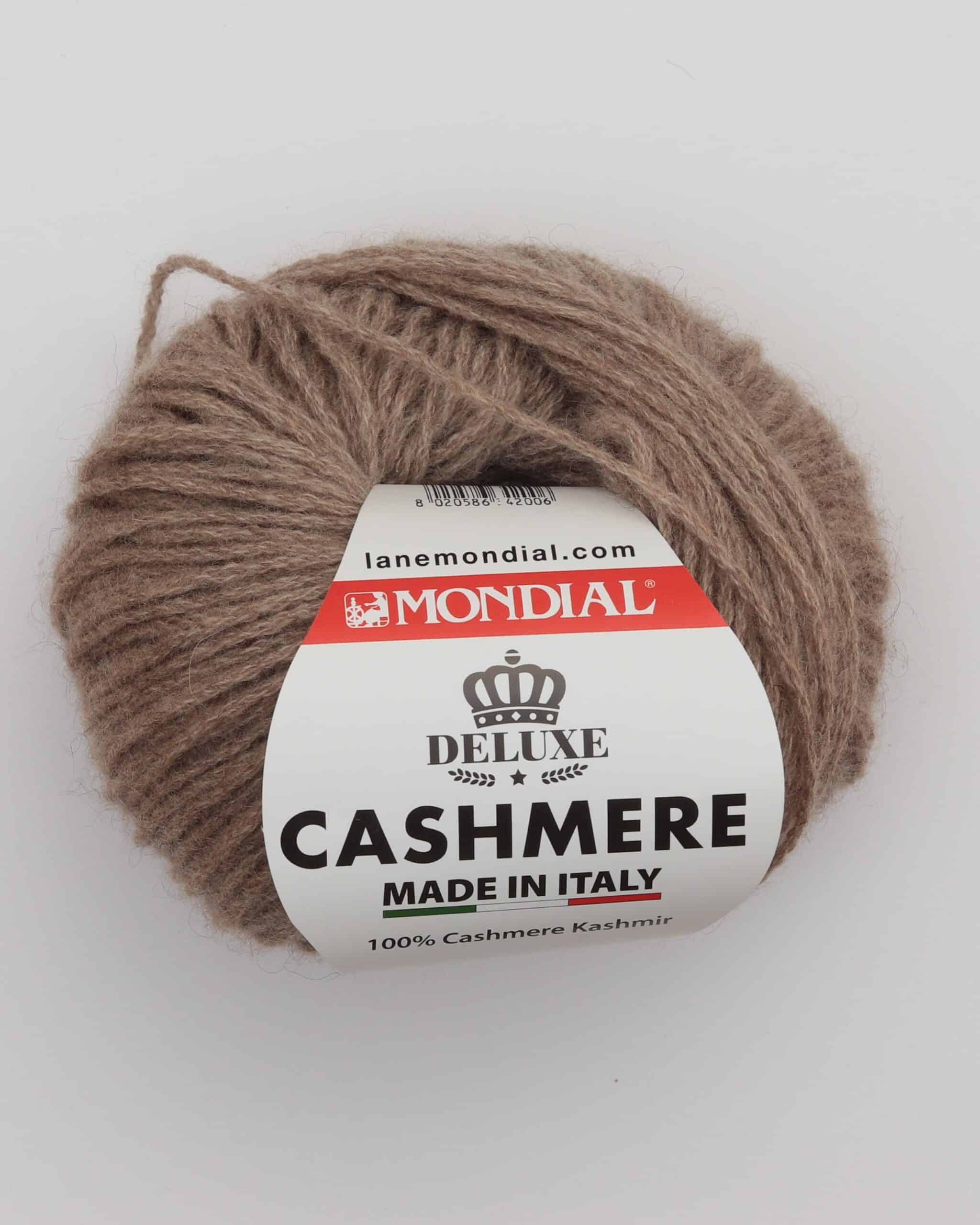 Cashmere fra Mondial i flere farver - 942 Mørk beige - 100% Kashmir