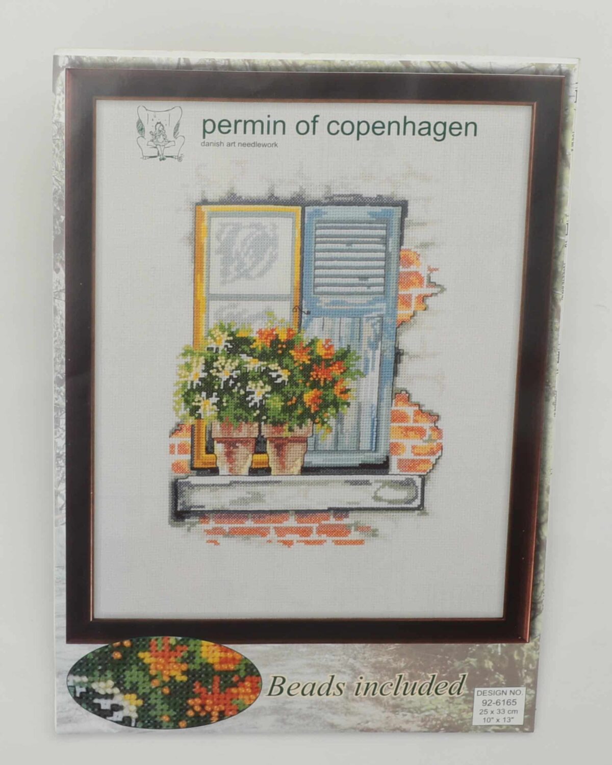 Vindue m. potteplanter - 25x33