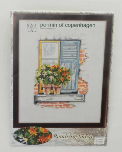 Vindue m. potteplanter - 25x33