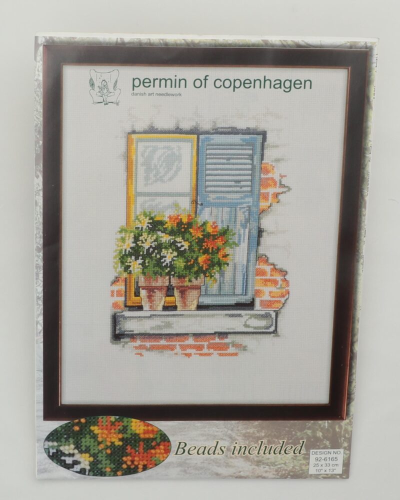 Vindue m. potteplanter - 25x33