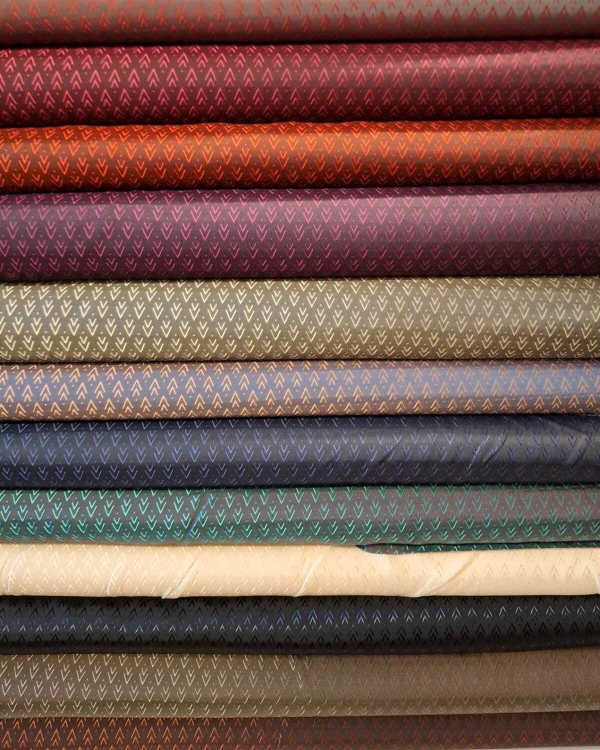 Viskose/polyester foér m. mønster