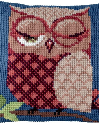 Stramaj med ugle - 40x40cm