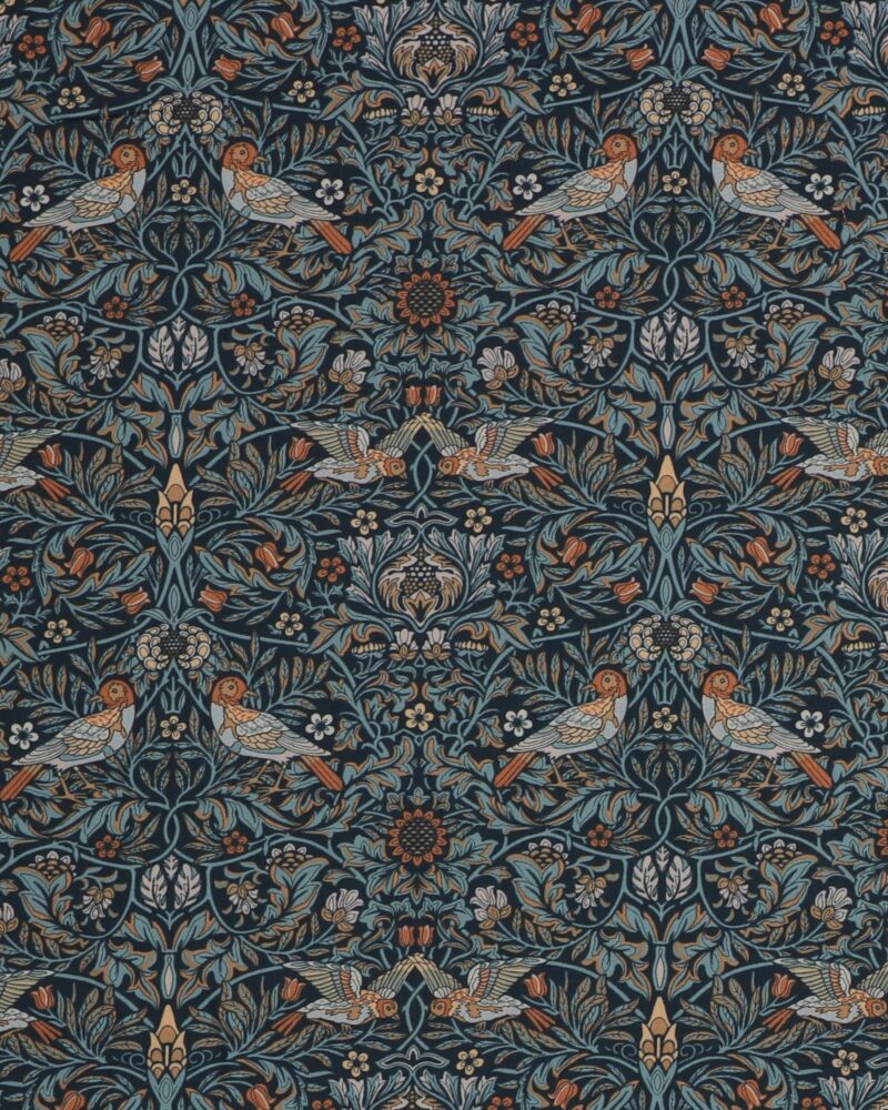 Bird, blå  - William Morris