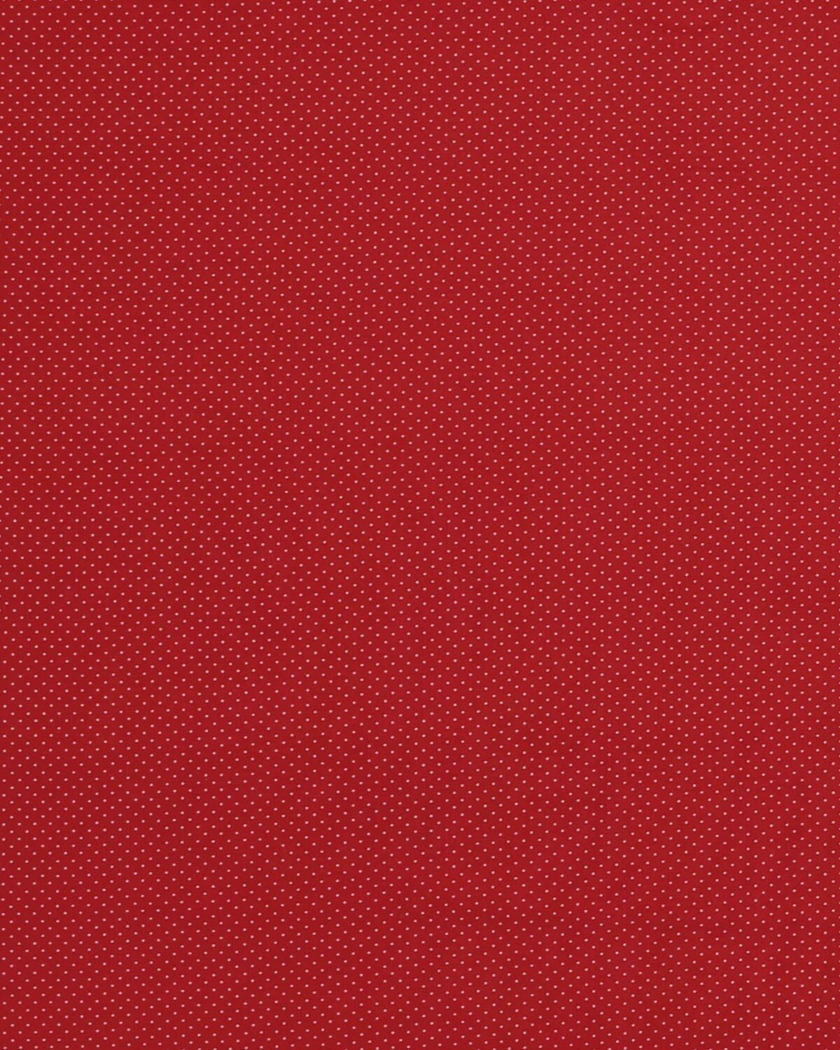 Rød med offwhite små prikker - Patchwork