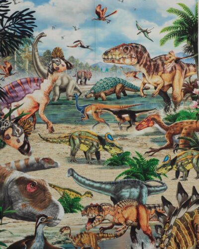 Land of the giants, dinosauer - Patchwork Panel
