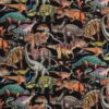 Land of the giants, dinosauer på sort - Patchwork